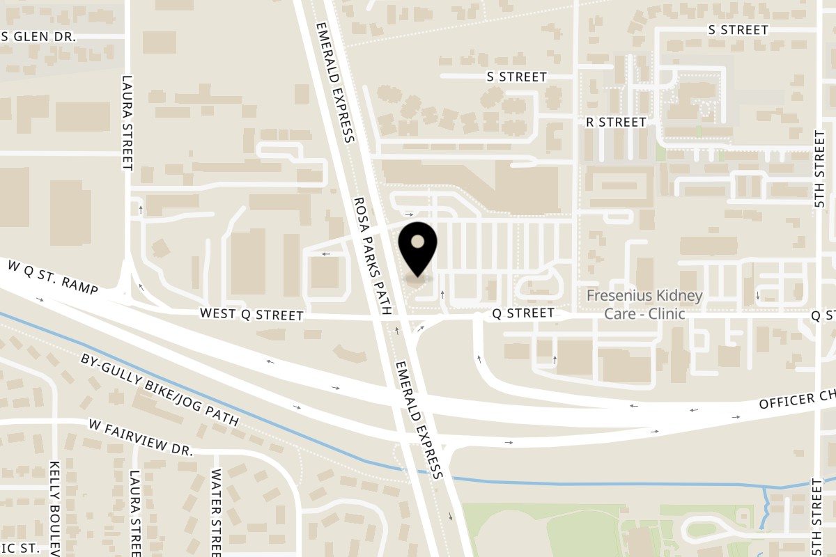 Map showing the location of Cajun Claws Seafood Boil House Springfield on 1807 Pioneer Pkwy E in Springfield